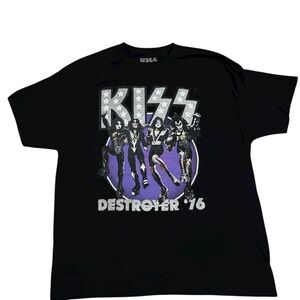 KISS Destroyer 76 Black T-Shirt Size Large